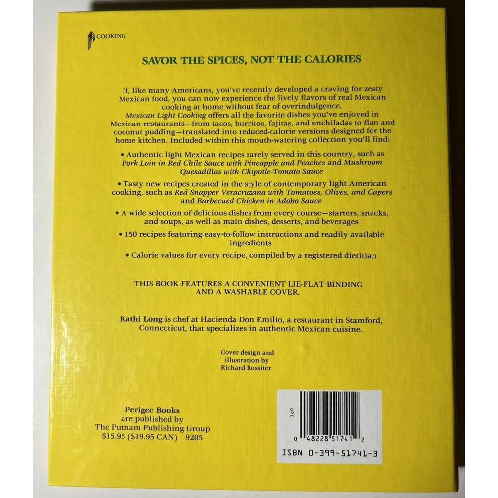 Mexican Light Cooking‎ by Kathi Long 1992 Cookbook